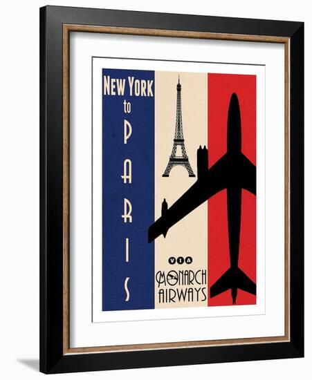 NY to Paris-Jason Giacopelli-Framed Art Print