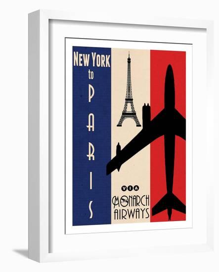 NY to Paris-Jason Giacopelli-Framed Art Print