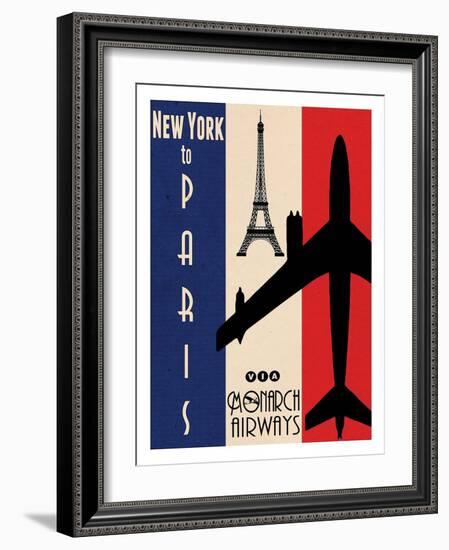 NY to Paris-Jason Giacopelli-Framed Art Print