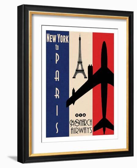 NY to Paris-Jason Giacopelli-Framed Art Print