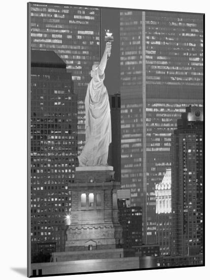 NY - Towers and Statue-Jerry Driendl-Mounted Photographic Print