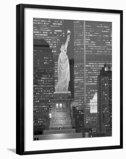 NY - Towers and Statue-Jerry Driendl-Framed Photographic Print