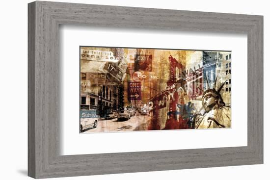 NY Wall Street-Sven Pfrommer-Framed Art Print