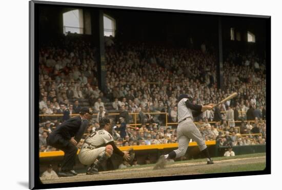 NY Yankees Right Fielder Roger Maris Against Detroit Tigers During Record Breaking 61 Homer Season-Robert W. Kelley-Mounted Photographic Print
