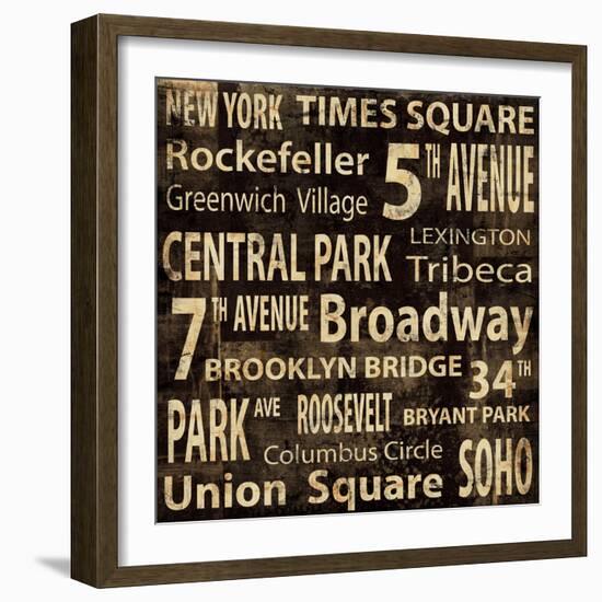 NY-Luke Wilson-Framed Art Print