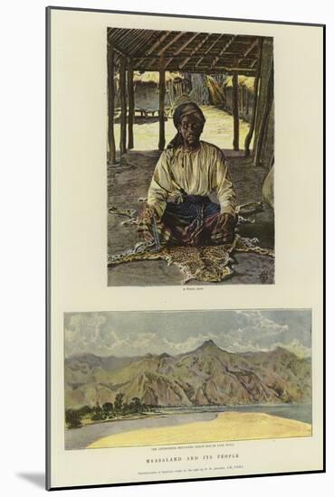 Nyasaland and its People-Harry Hamilton Johnston-Mounted Giclee Print