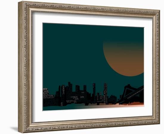 Nyc 4-null-Framed Premium Giclee Print