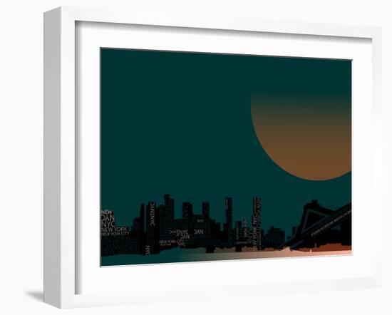 Nyc 4-null-Framed Premium Giclee Print