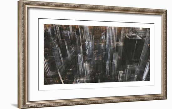 NYC Aerial 1-Dario Moschetta-Framed Art Print