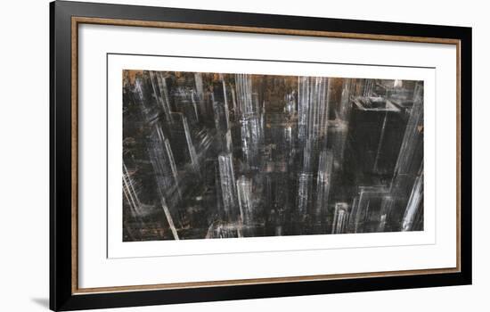 NYC Aerial 1-Dario Moschetta-Framed Art Print