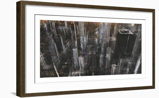 NYC Aerial 1-Dario Moschetta-Framed Art Print