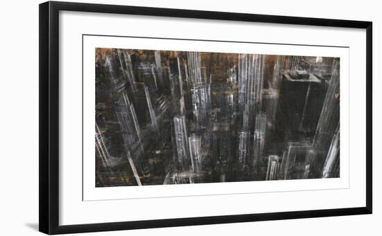 NYC Aerial 1-Dario Moschetta-Framed Art Print