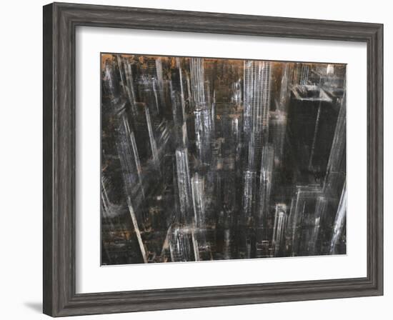 NYC Aerial 1-Dario Moschetta-Framed Art Print