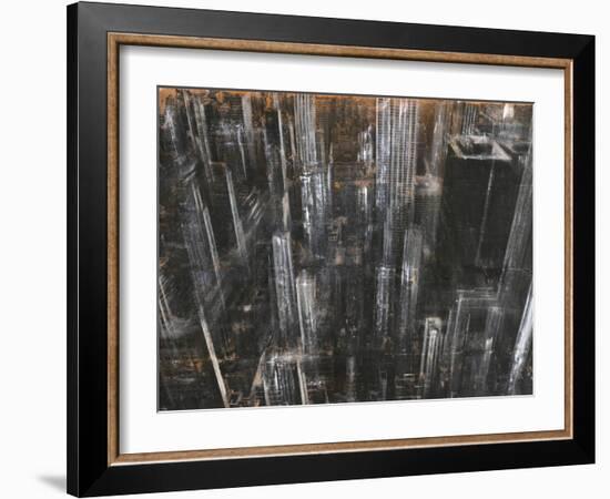 NYC Aerial 1-Dario Moschetta-Framed Art Print