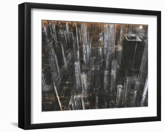 NYC Aerial 1-Dario Moschetta-Framed Art Print