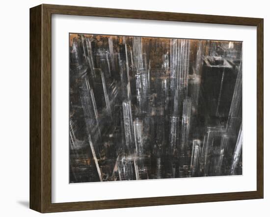 NYC Aerial 1-Dario Moschetta-Framed Art Print