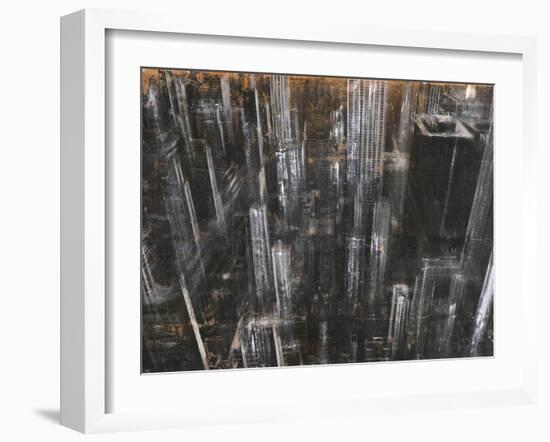 NYC Aerial 1-Dario Moschetta-Framed Art Print