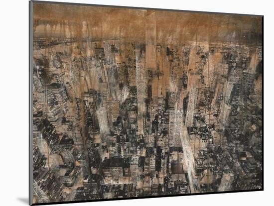 NYC Aerial 4-Dario Moschetta-Mounted Art Print