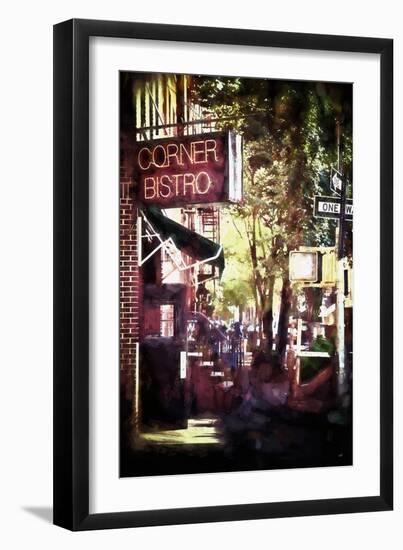 NYC Corner Bistro-Philippe Hugonnard-Framed Giclee Print