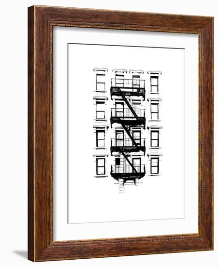 NYC in Pure B&W XII-Jeff Pica-Framed Art Print