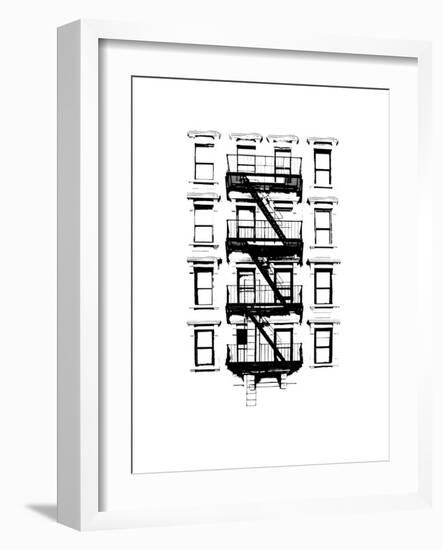 NYC in Pure B&W XII-Jeff Pica-Framed Art Print