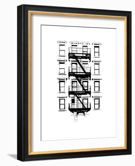 NYC in Pure B&W XII-Jeff Pica-Framed Art Print