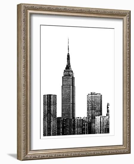 NYC in Pure B&W XVIII-Jeff Pica-Framed Art Print