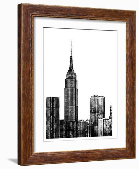 NYC in Pure B&W XVIII-Jeff Pica-Framed Art Print