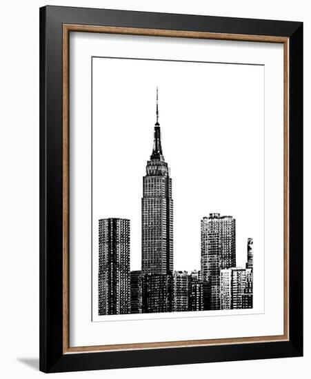 NYC in Pure B&W XVIII-Jeff Pica-Framed Art Print