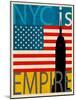 NYC Is Empire State-Joost Hogervorst-Mounted Art Print