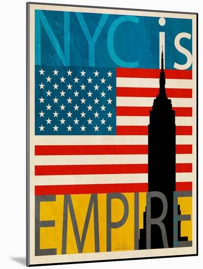 NYC Is Empire State-Joost Hogervorst-Mounted Art Print