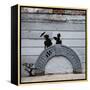 NYC Japanese Bridge-Banksy-Framed Premier Image Canvas
