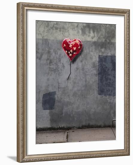 NYC Love-Banksy-Framed Premium Giclee Print