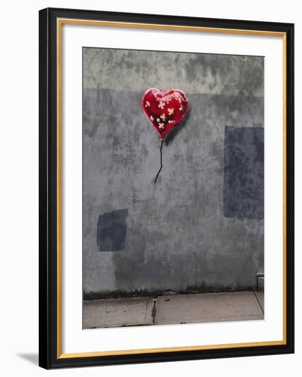 NYC Love-Banksy-Framed Premium Giclee Print