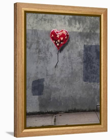 NYC Love-Banksy-Framed Premier Image Canvas