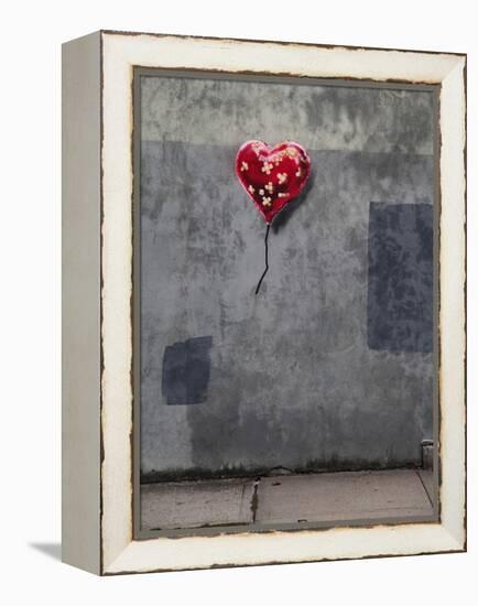 NYC Love-Banksy-Framed Premier Image Canvas