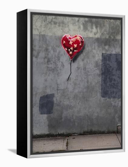 NYC Love-Banksy-Framed Premier Image Canvas