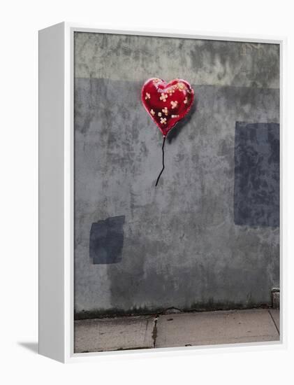 NYC Love-Banksy-Framed Premier Image Canvas