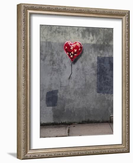 NYC Love-Banksy-Framed Giclee Print