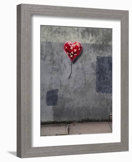 NYC Love-Banksy-Framed Giclee Print