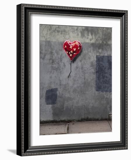 NYC Love-Banksy-Framed Giclee Print