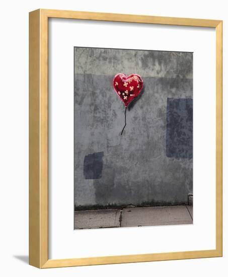 NYC Love-Banksy-Framed Premium Giclee Print