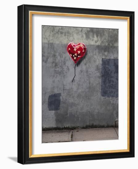 NYC Love-Banksy-Framed Premium Giclee Print