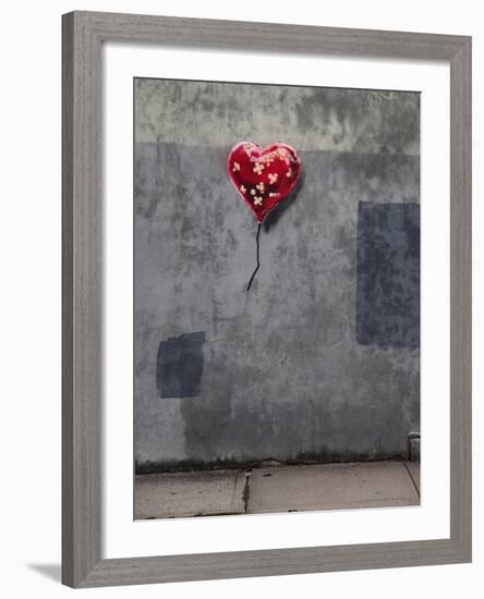 NYC Love-Banksy-Framed Giclee Print