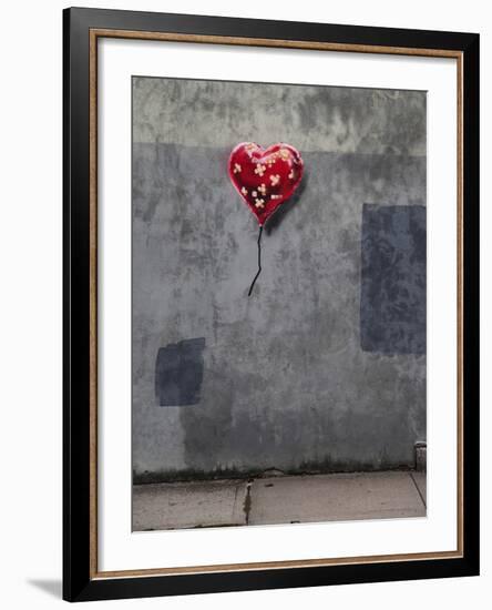 NYC Love-Banksy-Framed Giclee Print