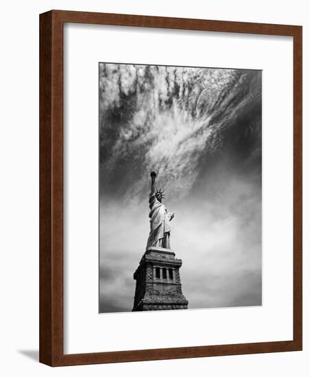 NYC Miss Liberty-Nina Papiorek-Framed Photographic Print