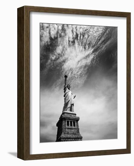 NYC Miss Liberty-Nina Papiorek-Framed Photographic Print