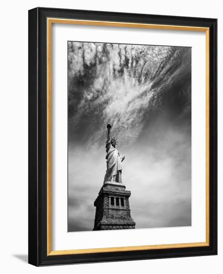 NYC Miss Liberty-Nina Papiorek-Framed Photographic Print