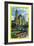 NYC, New York - Central Park Plaza View of 5th Ave Hotels and Bldgs-Lantern Press-Framed Art Print