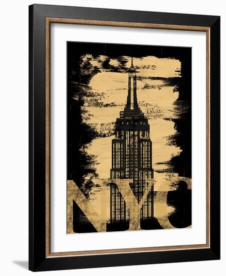 NYC Paint Black-Lauren Gibbons-Framed Art Print